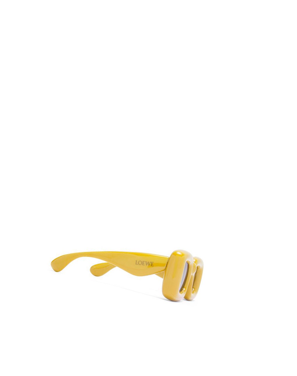 Loewe Inflated rectangular sunglasses in acetate Jaune | 0456PMSIB