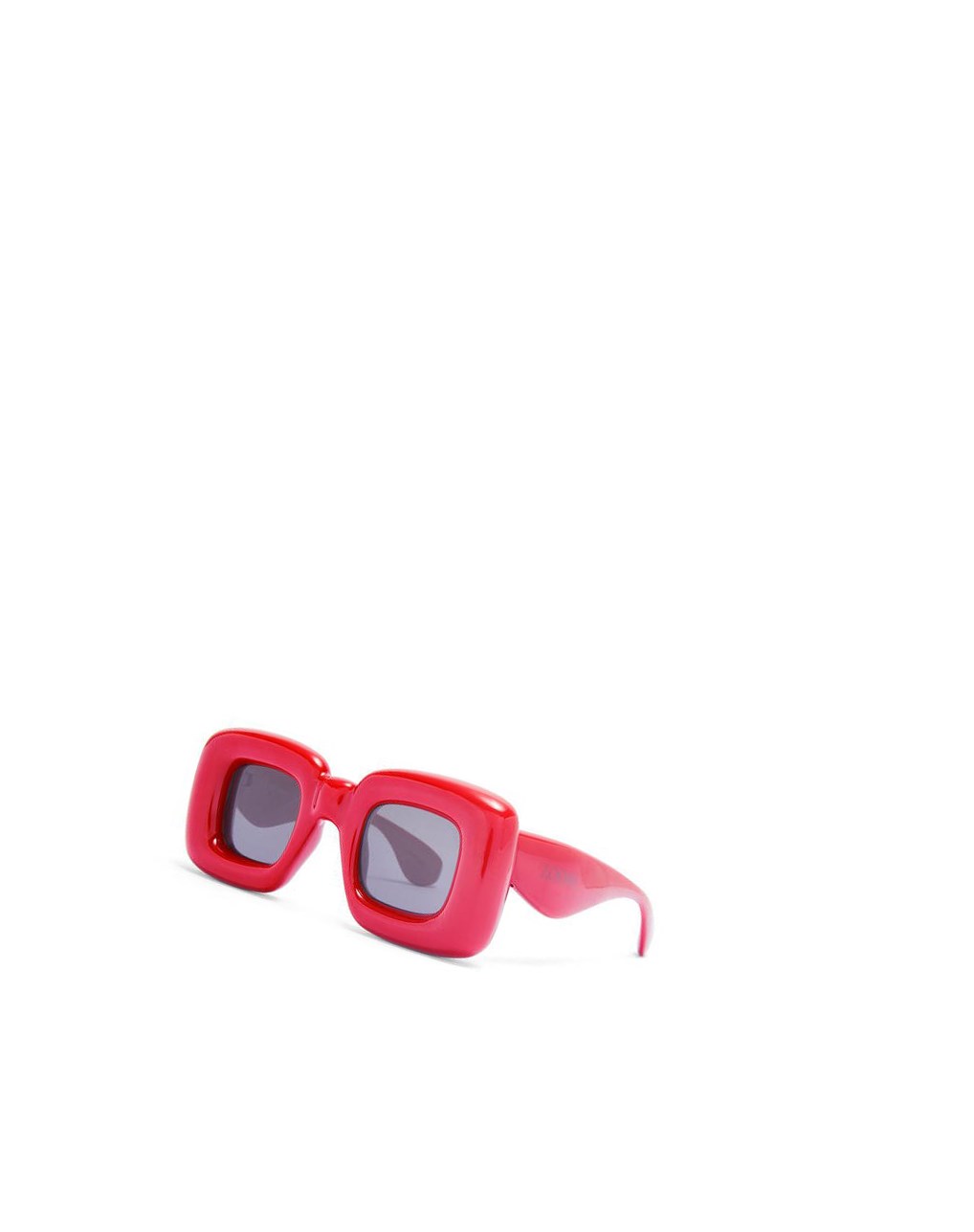 Loewe Inflated rectangular sunglasses in acetate Lipstick | 0526DJIQA