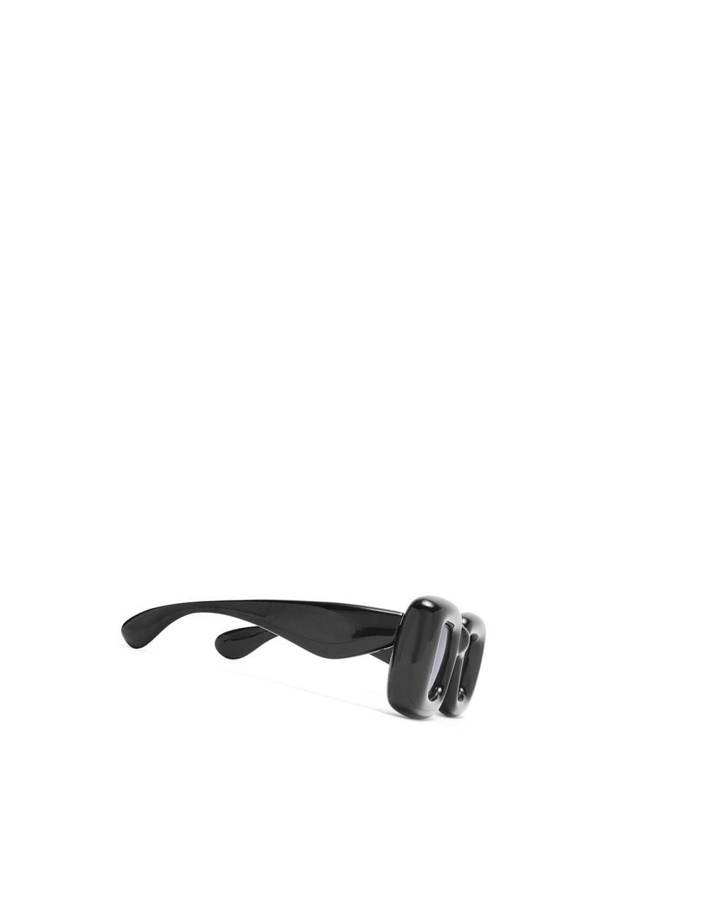 Loewe Inflated rectangular sunglasses in acetate Noir | 1076NSLFD