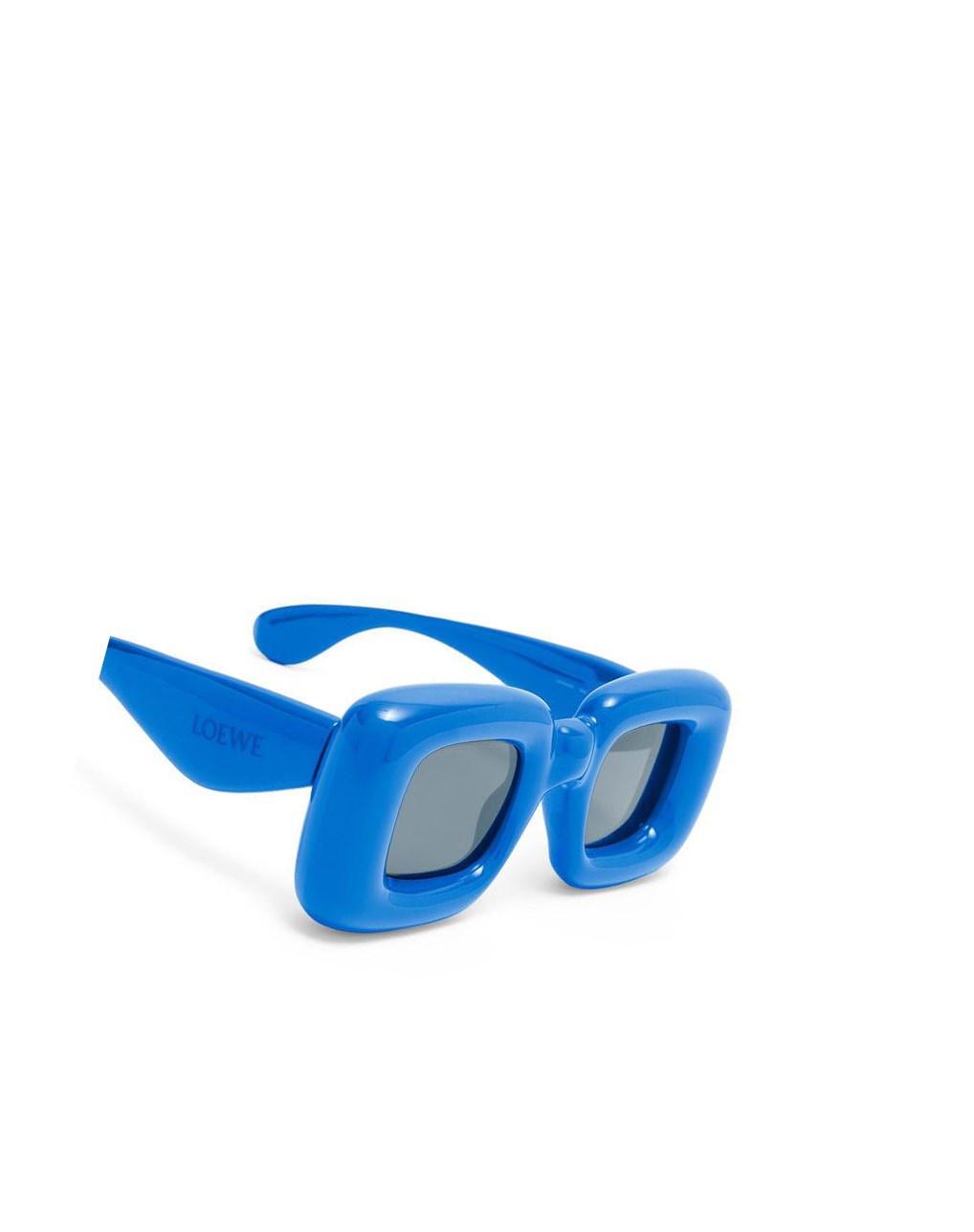 Loewe Inflated rectangular sunglasses in acetate Bleu | 4125CRVGM