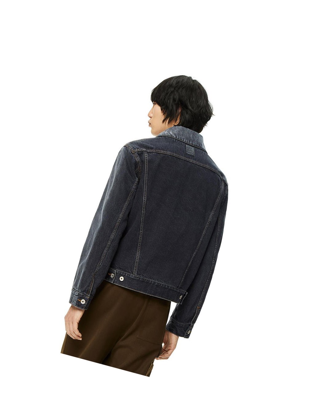 Loewe Jacket in faded denim Noir | 0364KSUWE