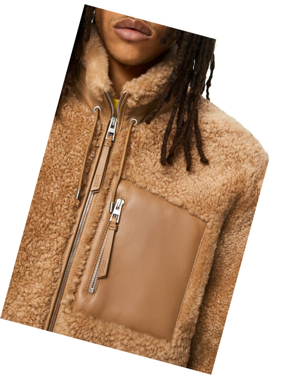 Loewe Jacket in shearling Sable Beige | 7634IZSVH