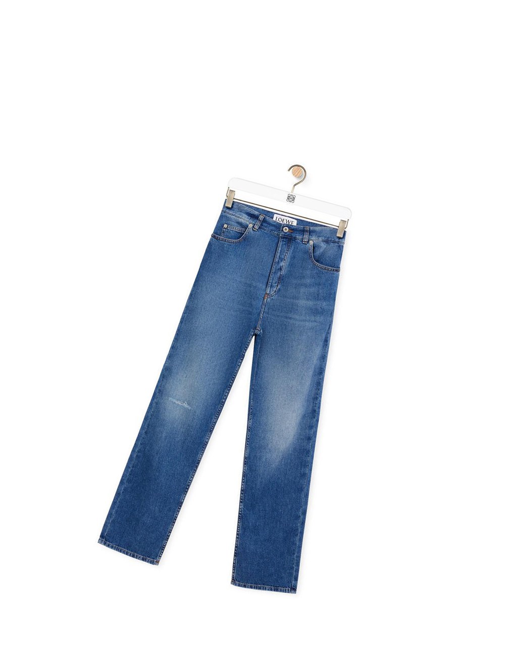 Loewe Jeans in washed denim Indigo Bleu | 0768NOZDW