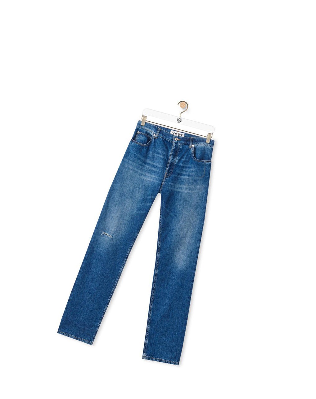 Loewe Jeans in washed denim Indigo Bleu | 2130BJPKA