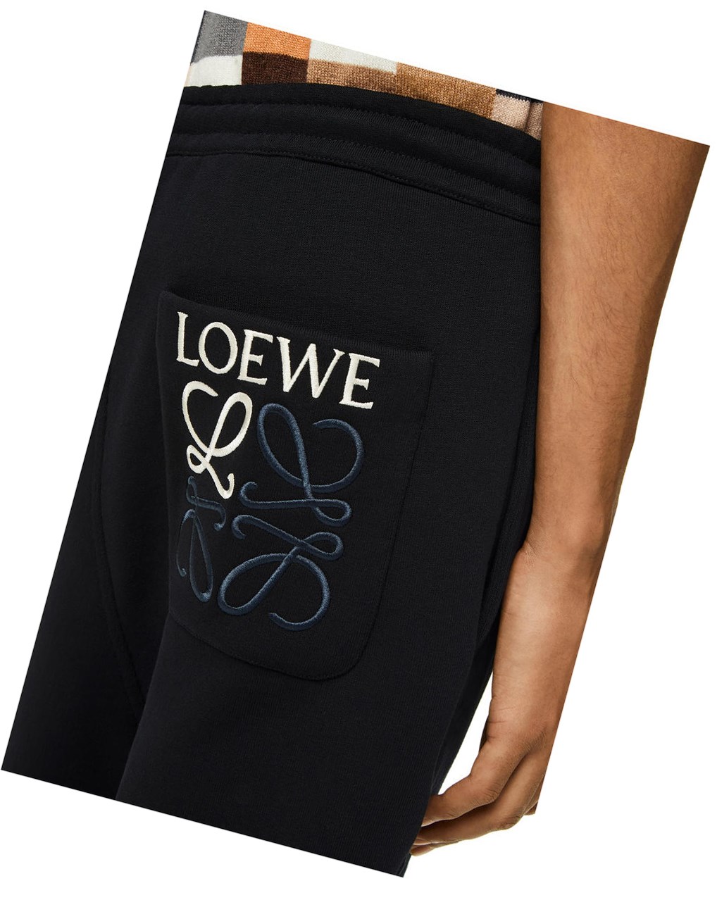 Loewe Jogging trousers in cotton Noir | 2635EKDWT