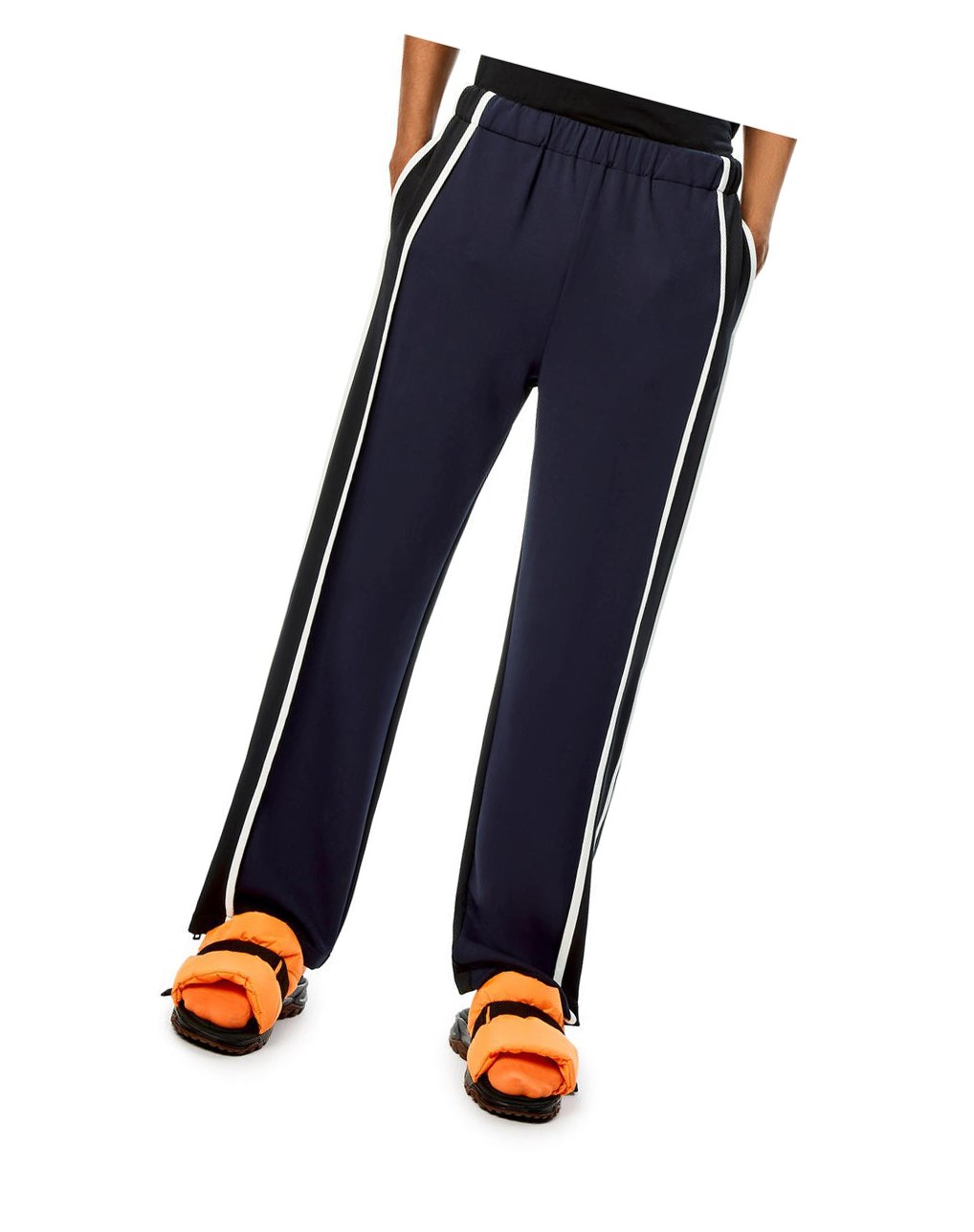 Loewe Jogging trousers in technical jersey Bleu Marine Noir | 0547LUZGC