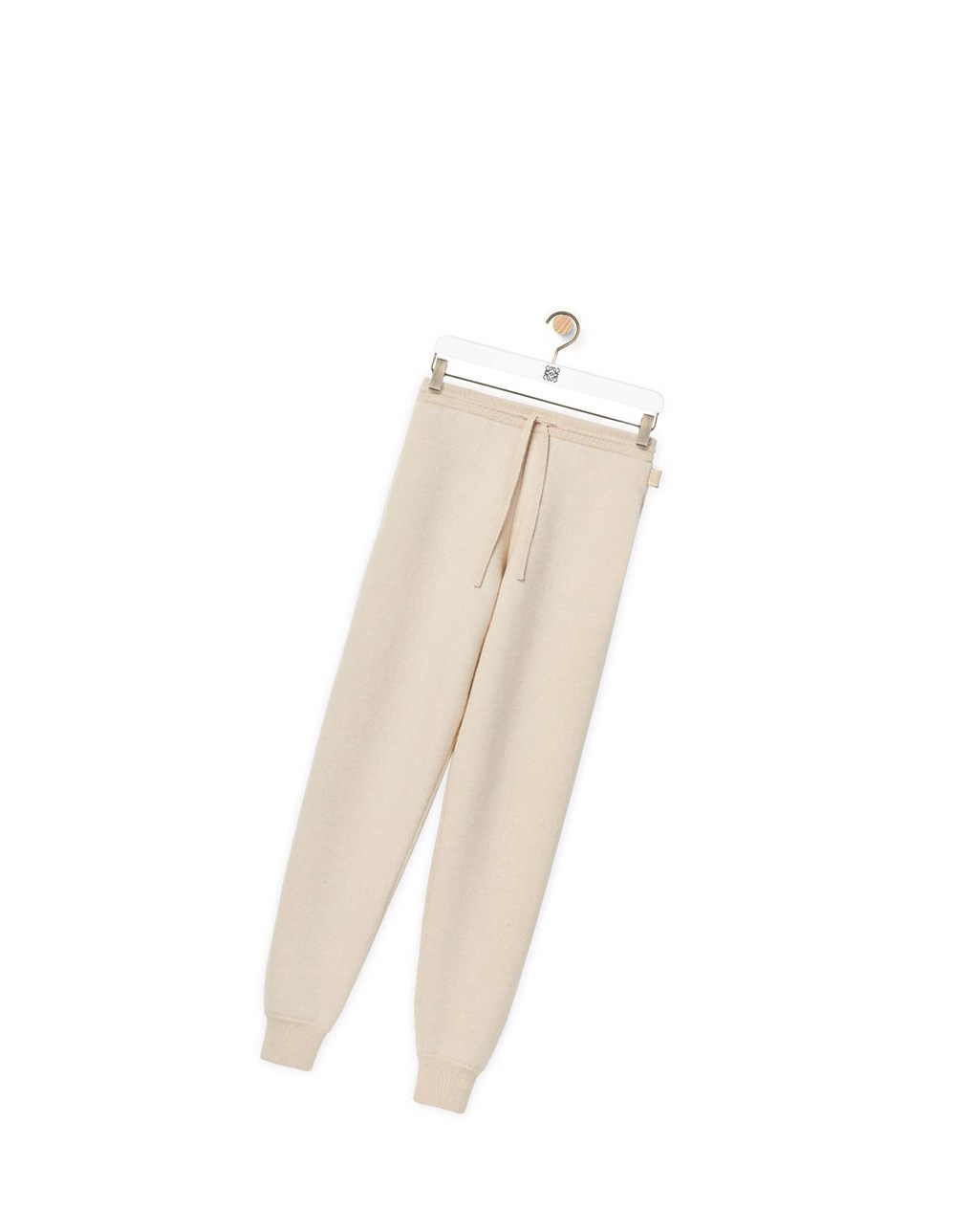 Loewe Knit track trousers in cashmere Ecru | 2973NLEMQ