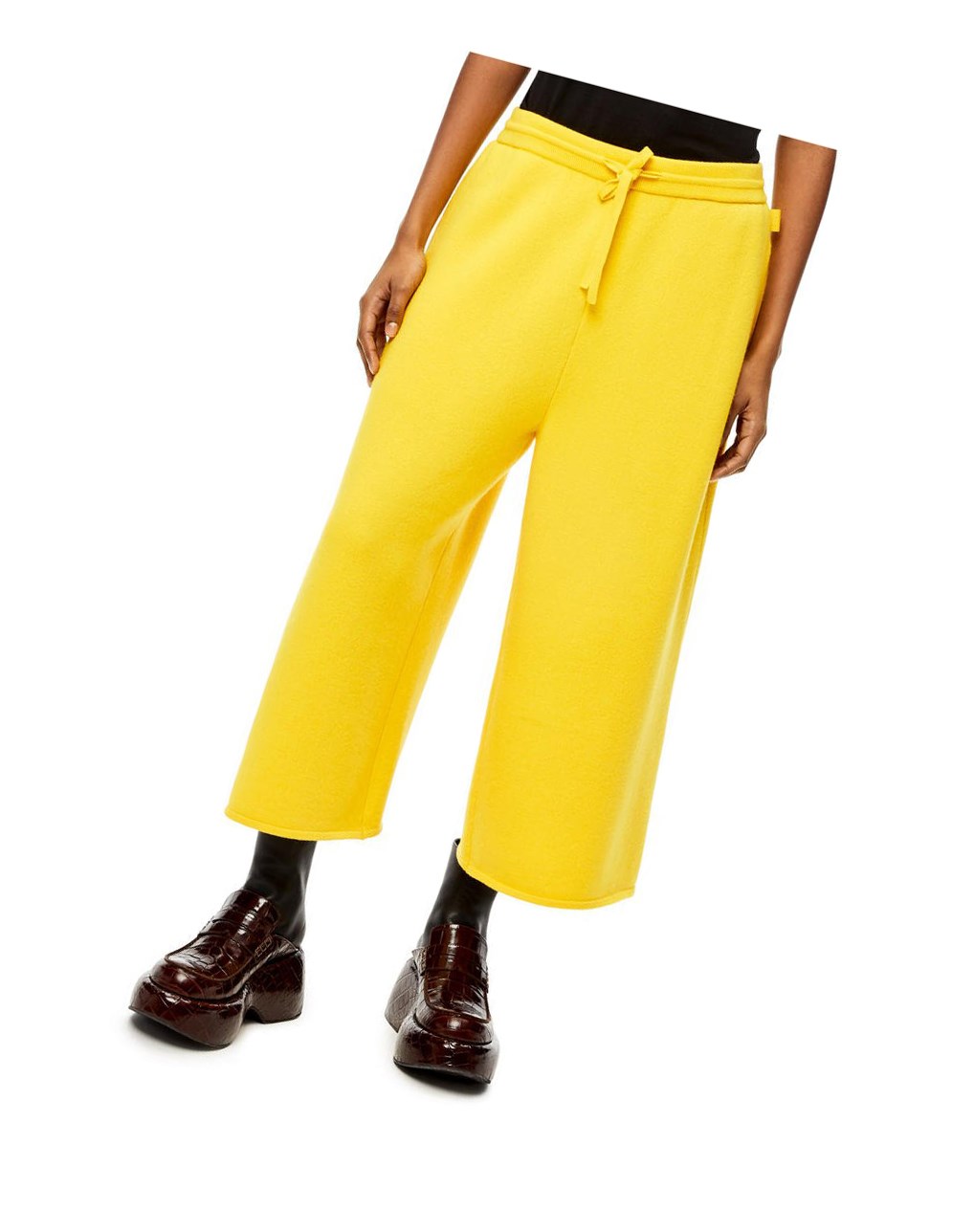 Loewe Knit trousers in cashmere Jaune | 5908BWPGZ