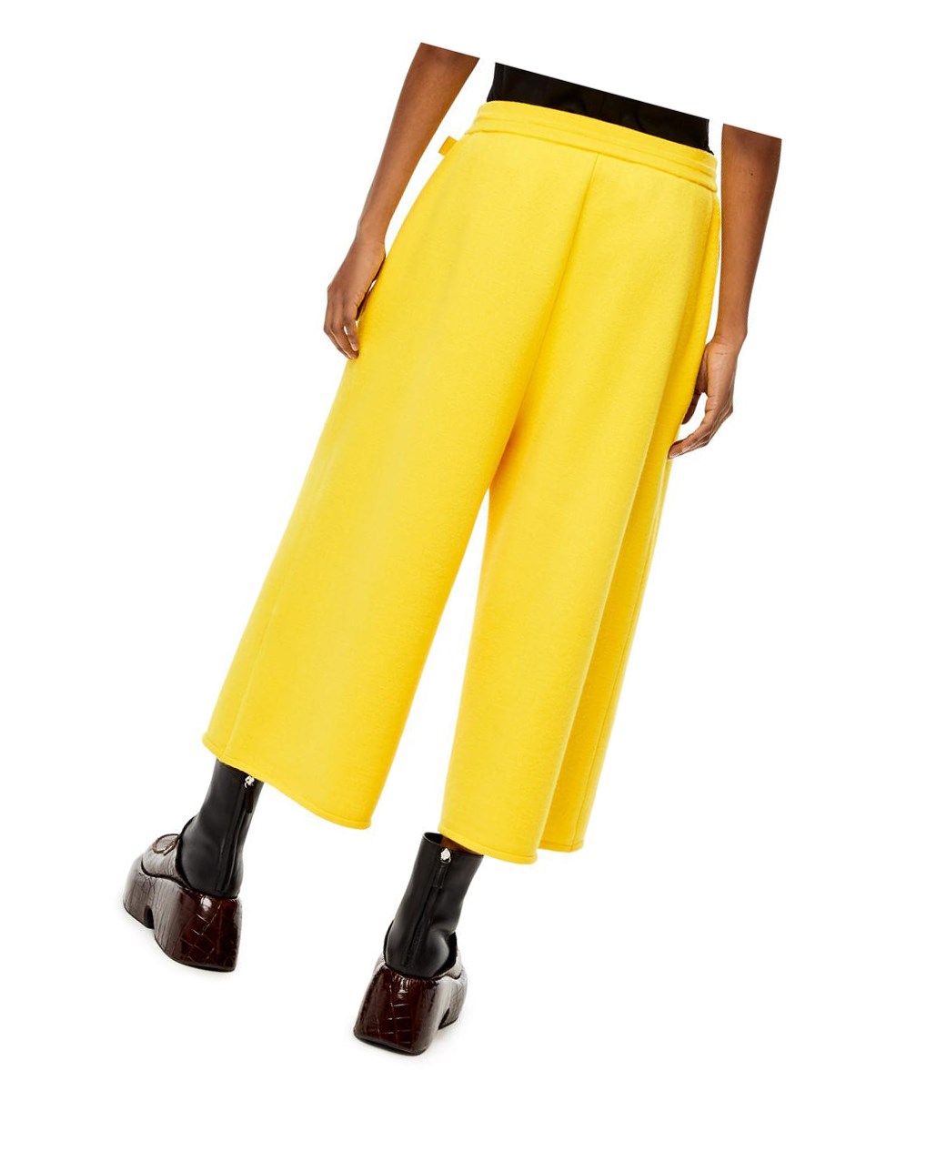 Loewe Knit trousers in cashmere Jaune | 5908BWPGZ