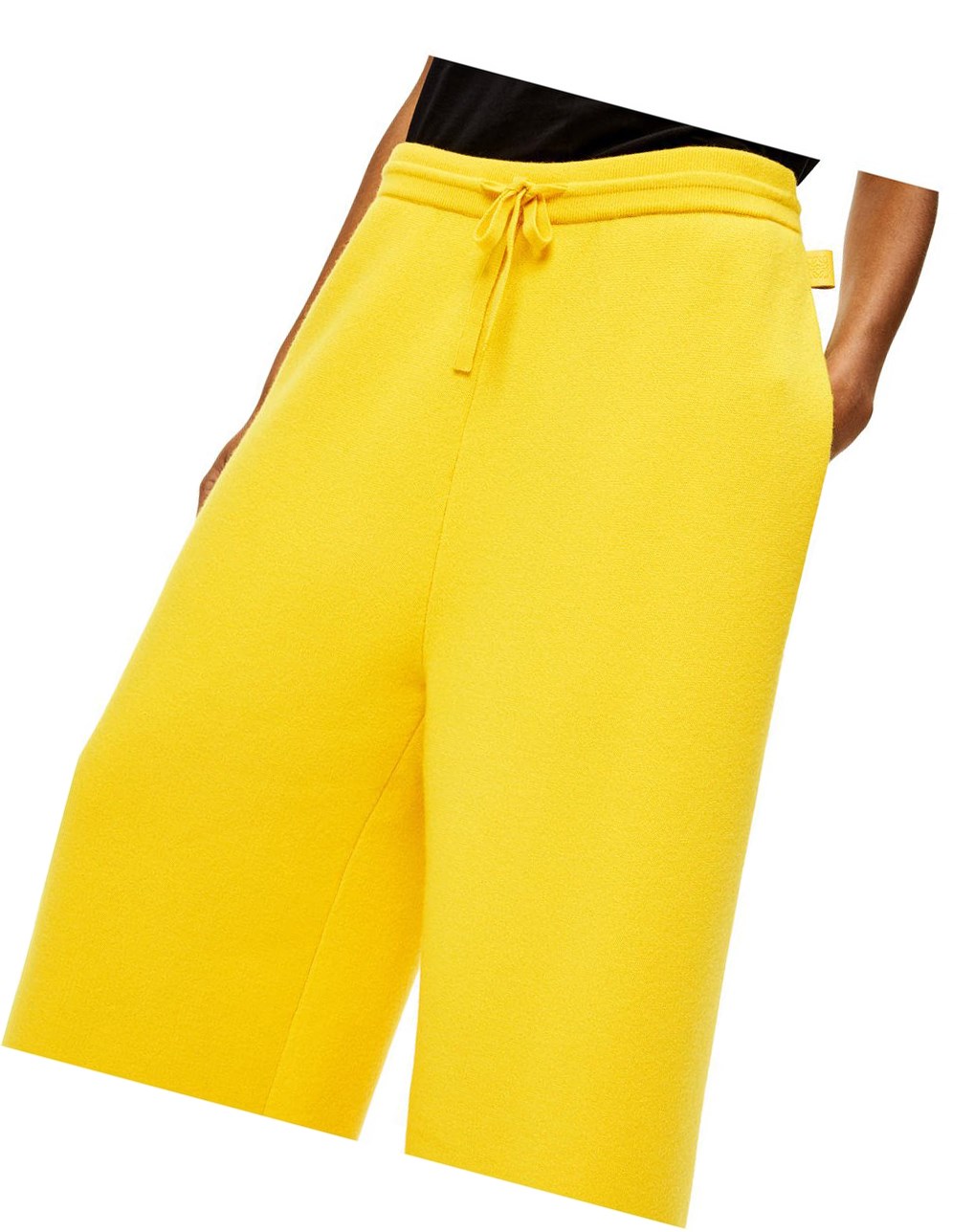 Loewe Knit trousers in cashmere Jaune | 5908BWPGZ