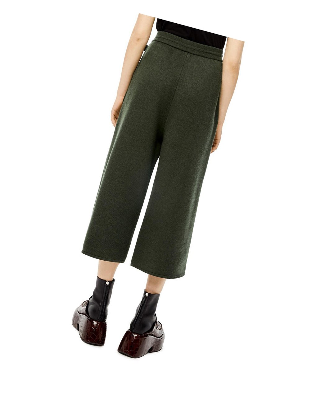 Loewe Knit trousers in cashmere Kaki Vert | 2384PCHVX