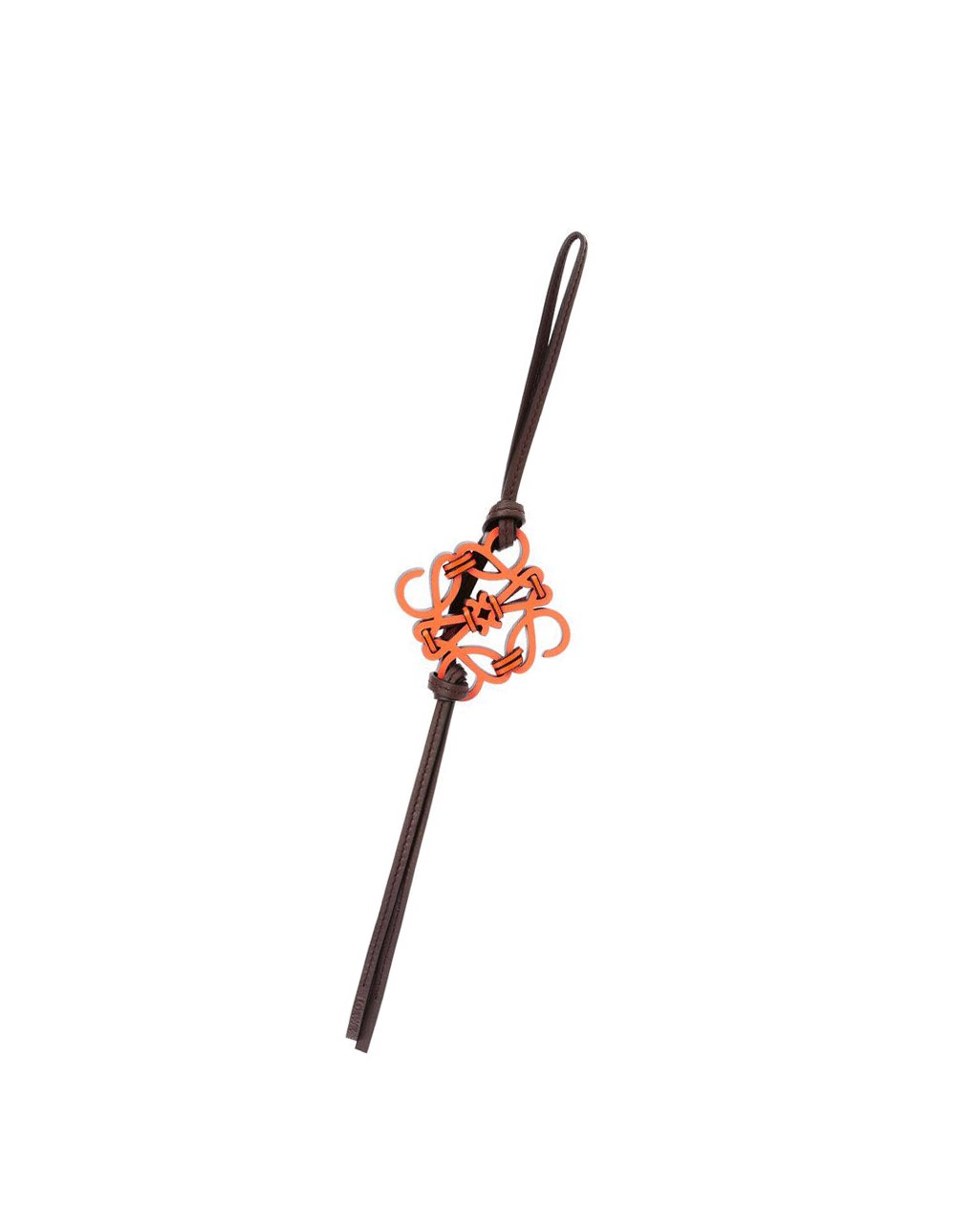 Loewe Knotted Anagram charm in calfskin Orange | 9862NZFUL