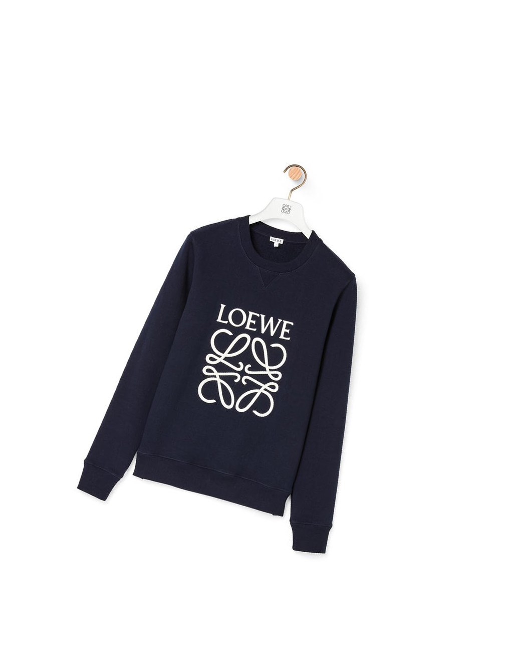 Loewe LOEWE Anagram embroidered sweatshirt in cotton Bleu Marine Bleu | 3625IFBCH