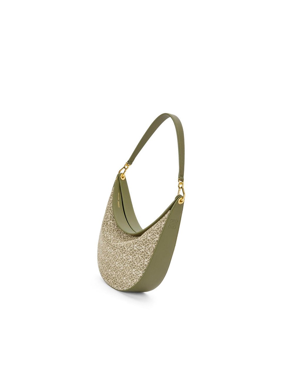 Loewe LOEWE Luna bag in Anagram jacquard and classic calfskin Vert Vert | 5340DFISX