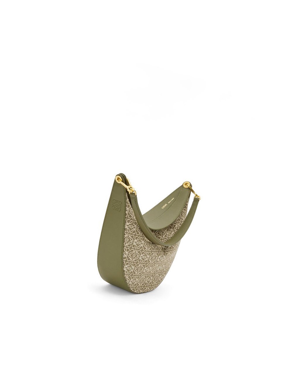 Loewe LOEWE Luna bag in Anagram jacquard and classic calfskin Vert Vert | 5340DFISX