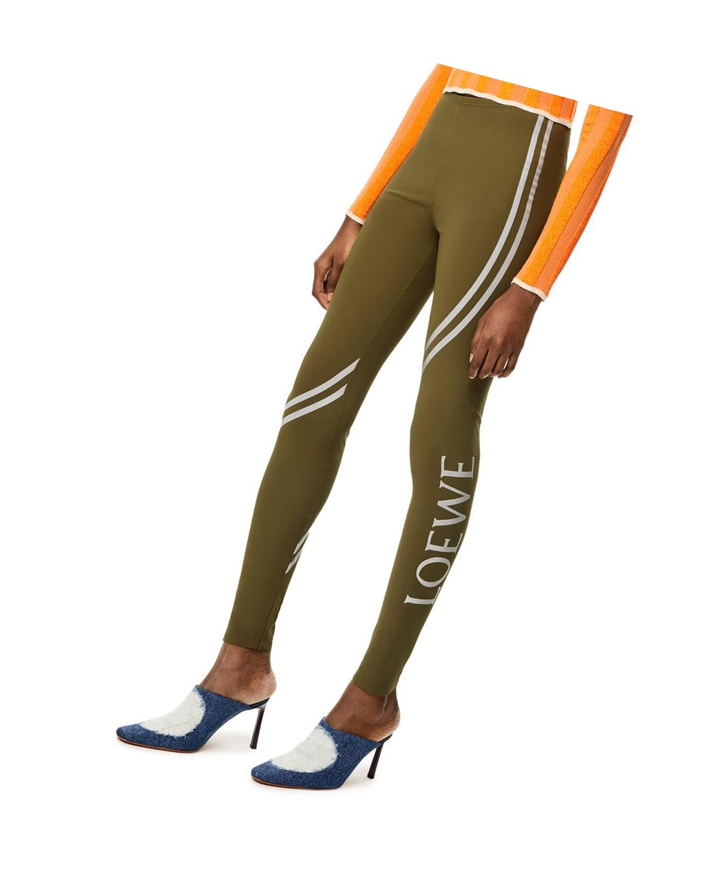 Loewe LOEWE leggings in polyamide Vert | 9547PLWSV