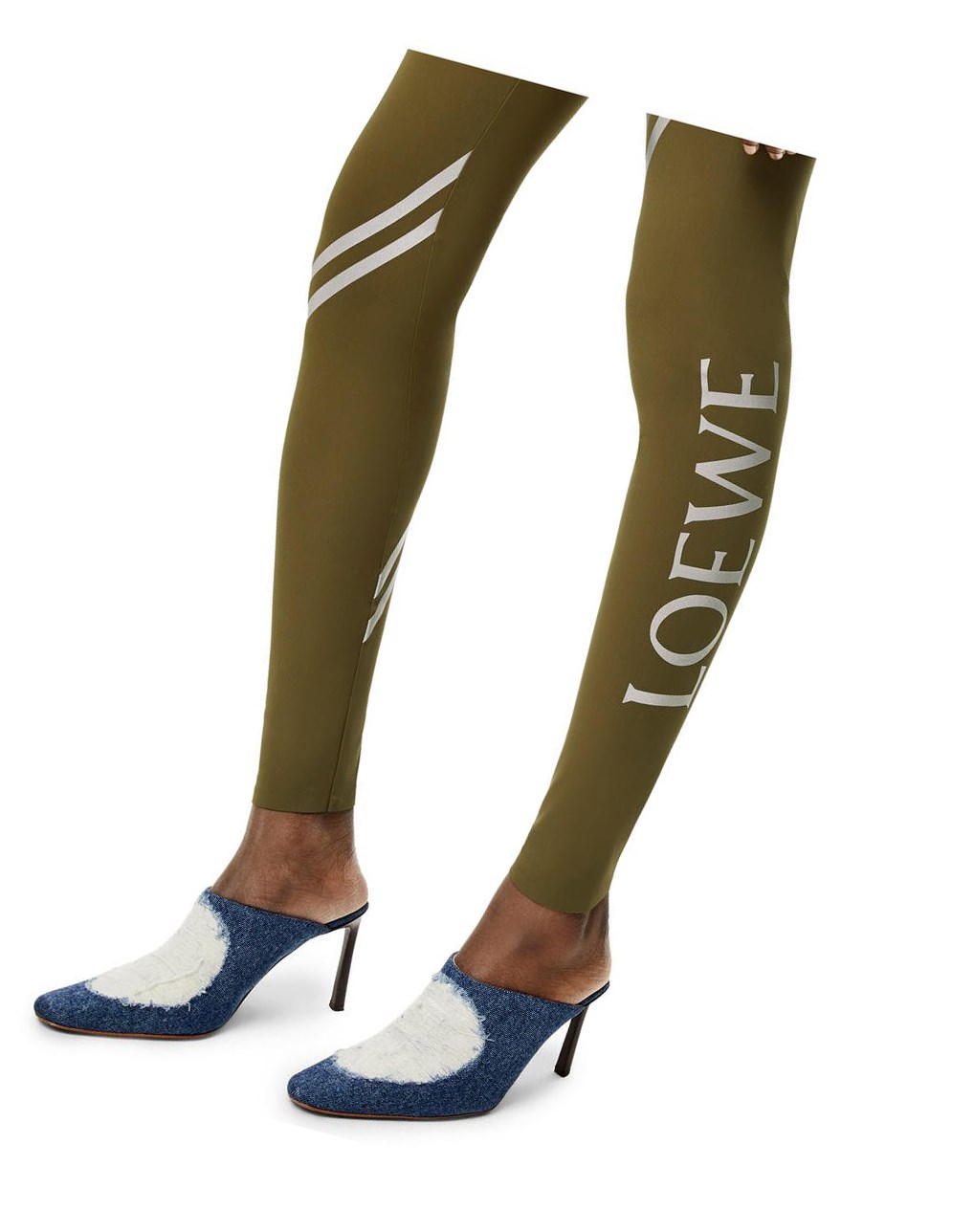 Loewe LOEWE leggings in polyamide Vert | 9547PLWSV