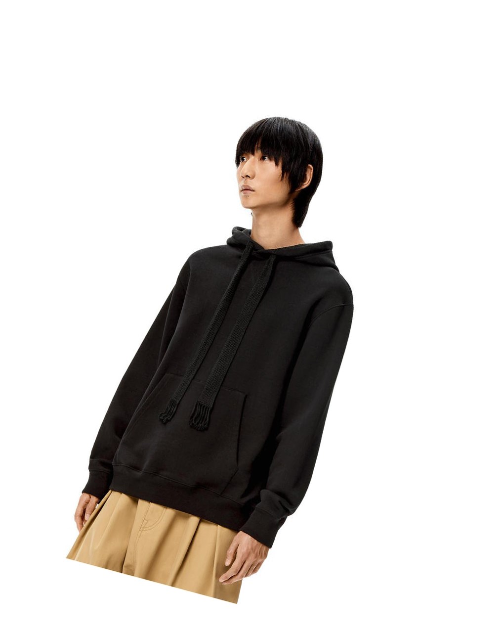 Loewe LOEWE neon hoodie in cotton Noir | 8407CQJZK