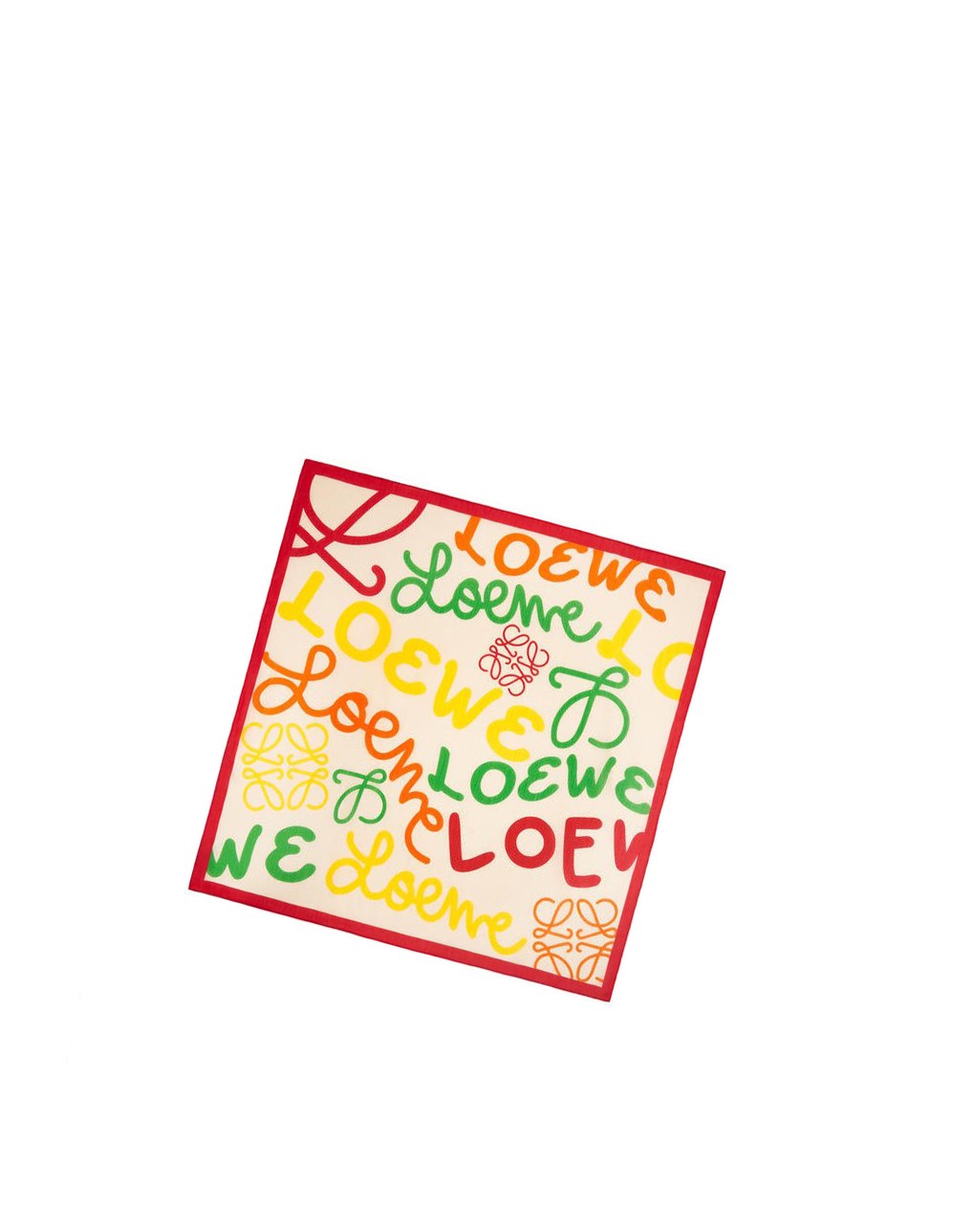 Loewe LOEWE scarf in cotton and silk Multicolore | 8053UGJPH