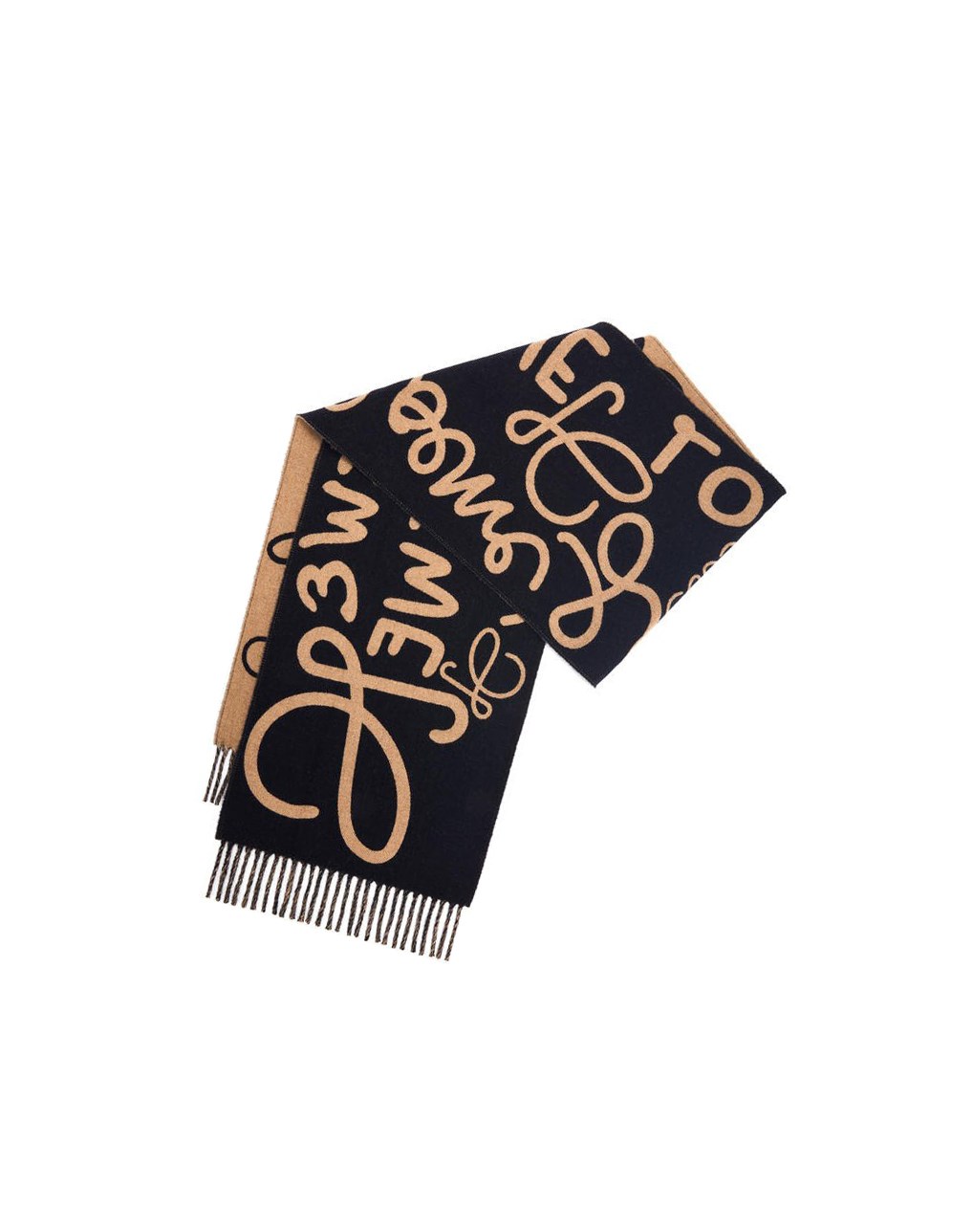 Loewe LOEWE scarf in wool and cashmere Noir | 0981AVKGP