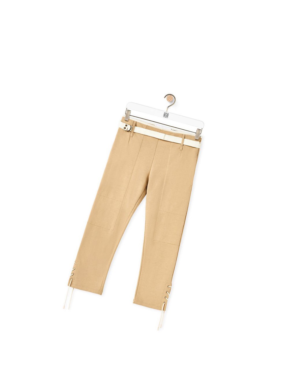 Loewe Laced trousers in cotton Beige | 9341DUFBE