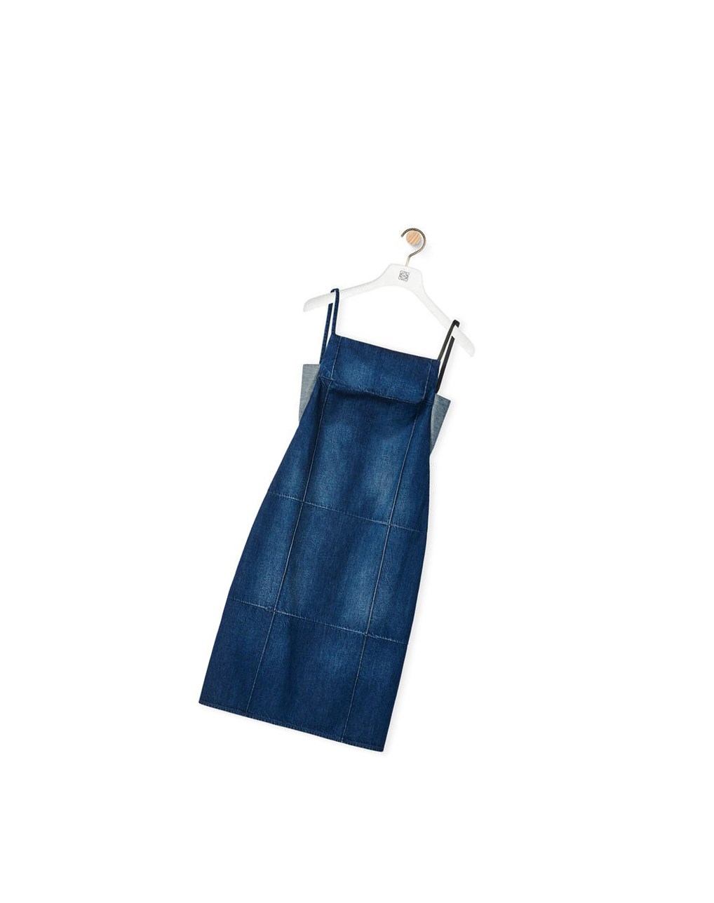 Loewe Lanières dress in denim Washed Denim | 4638XSDRE