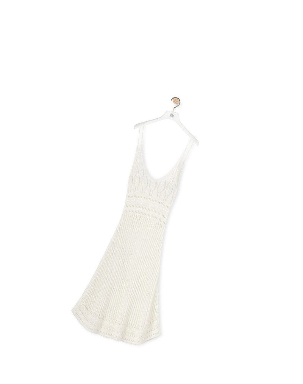 Loewe Lanières dress in viscose Off-white | 0324TLQIY