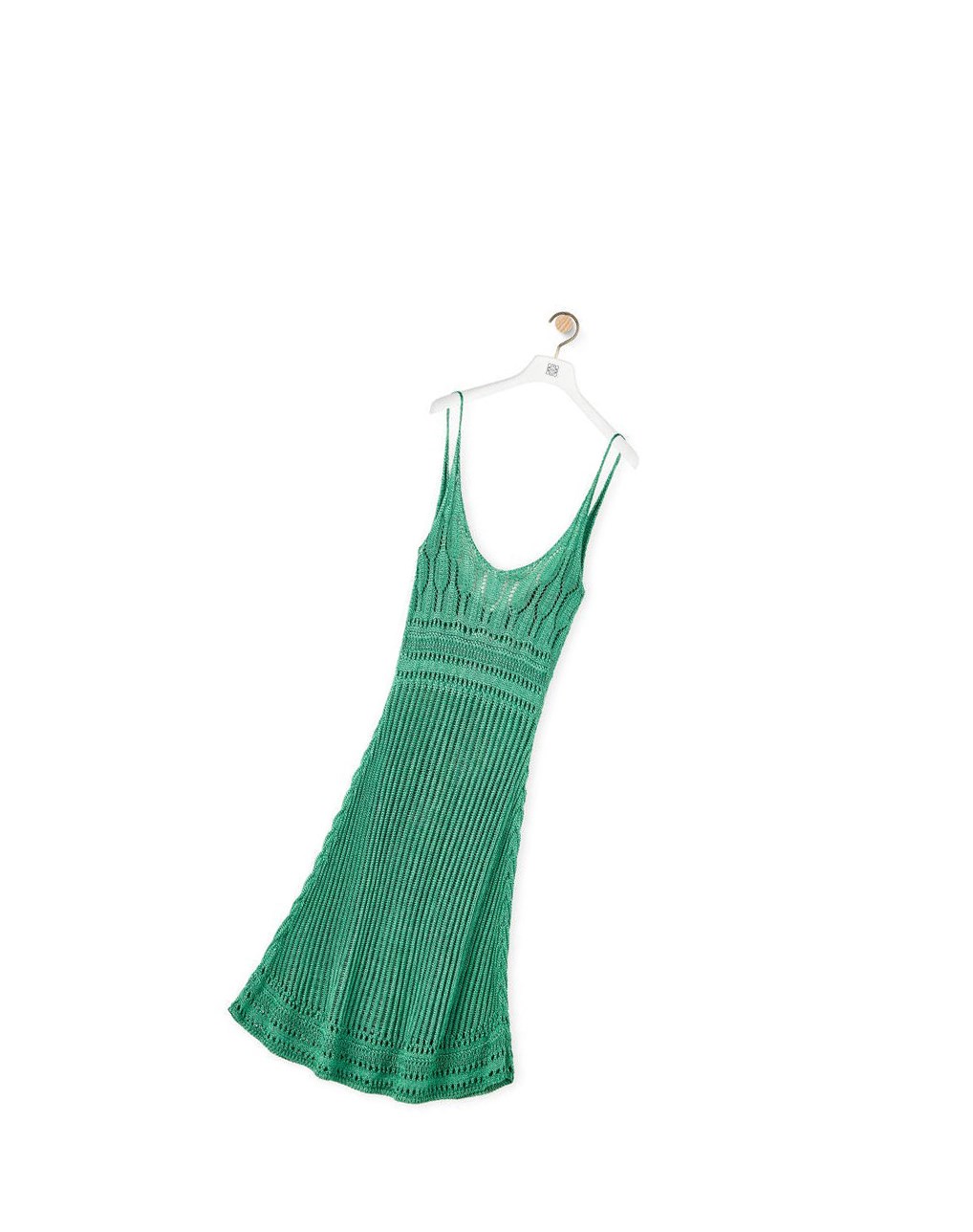 Loewe Lanières dress in viscose Vert | 4795UARWN