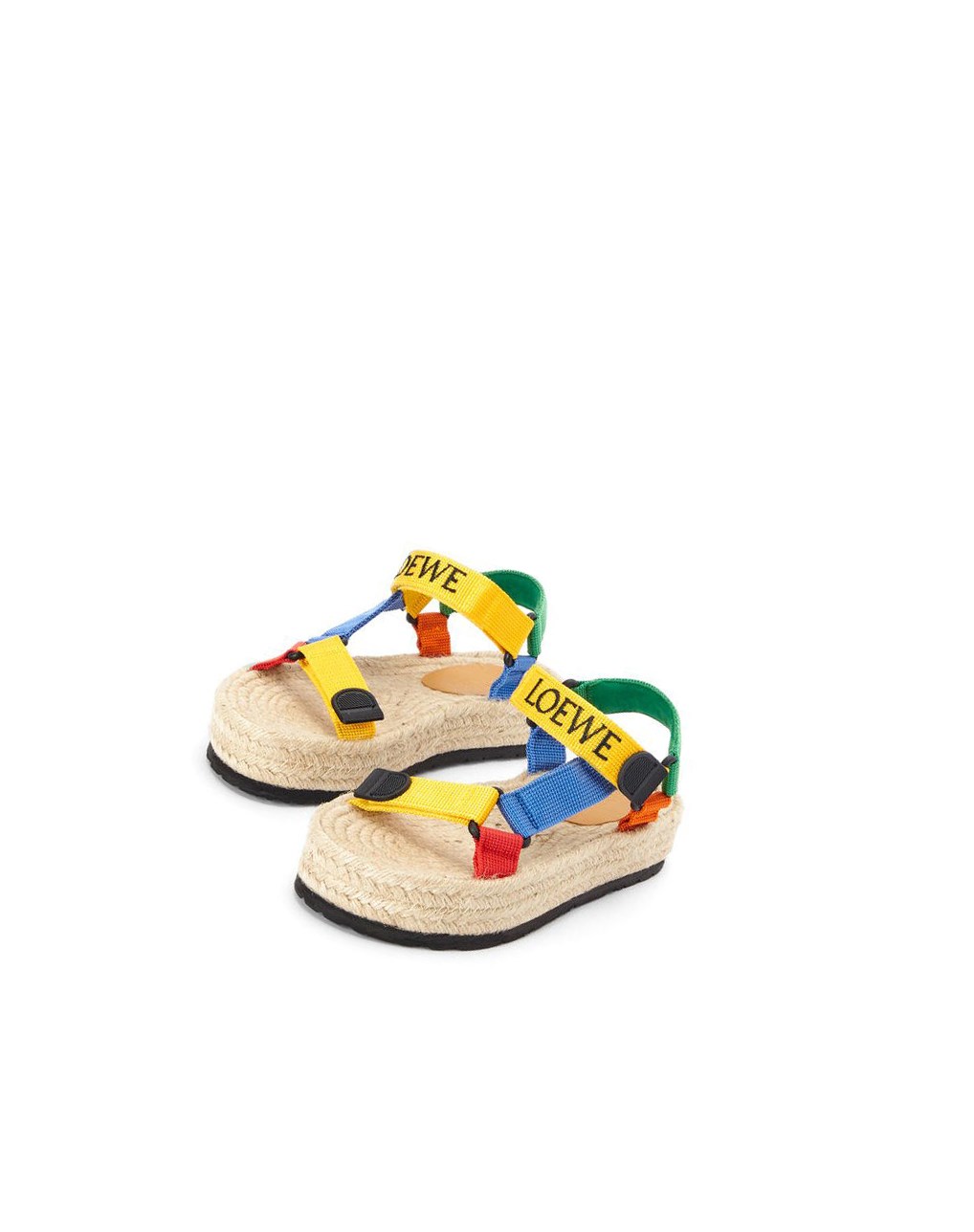 Loewe Lanières espadrille in nylon Jaune | 0457SIFEV