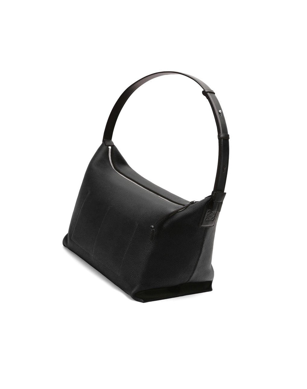 Loewe Large Cubi bag in grained calfskin Noir | 7541EXGTL