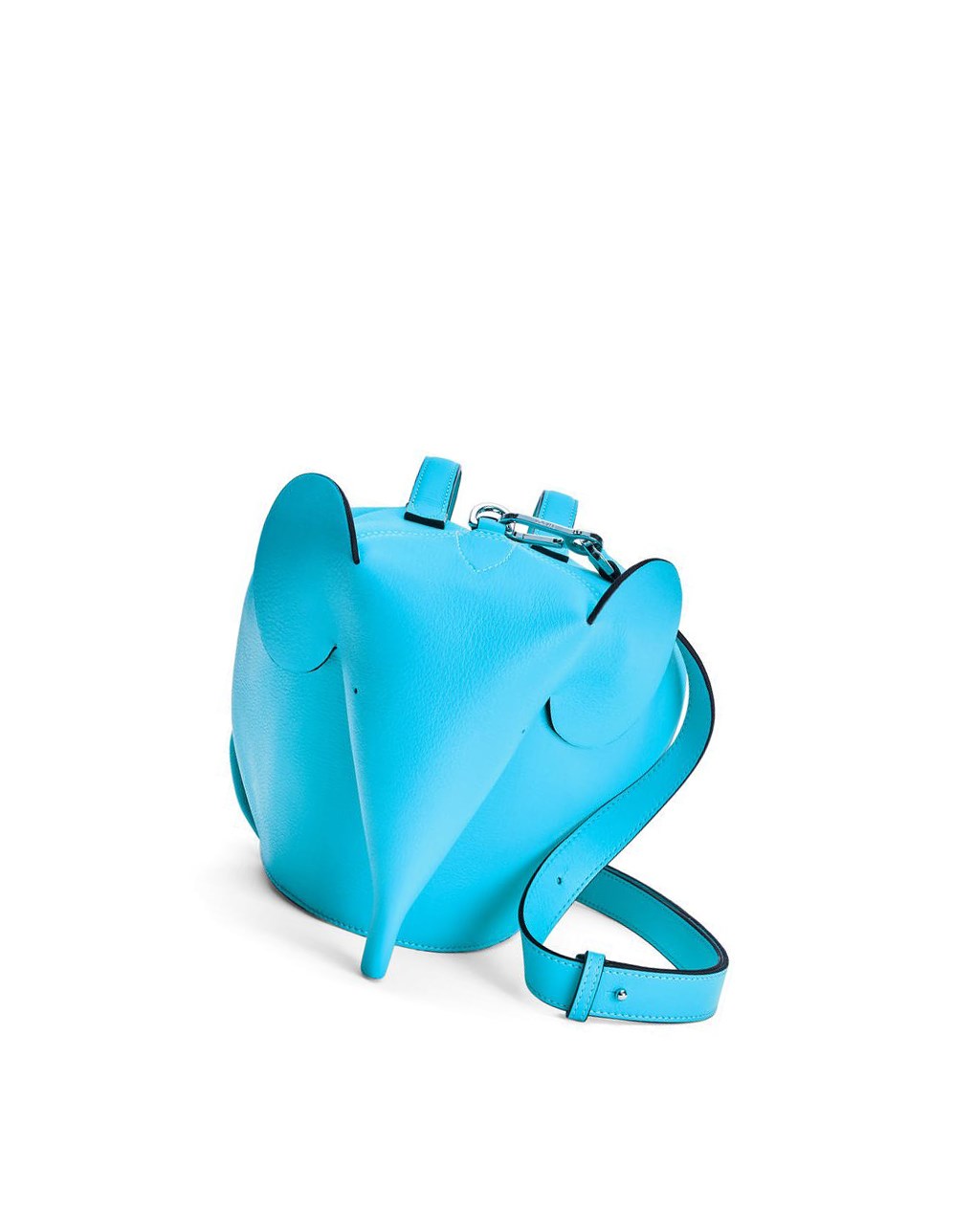 Loewe Large Elephant bag in classic calfskin Cyan | 4127JFBDQ