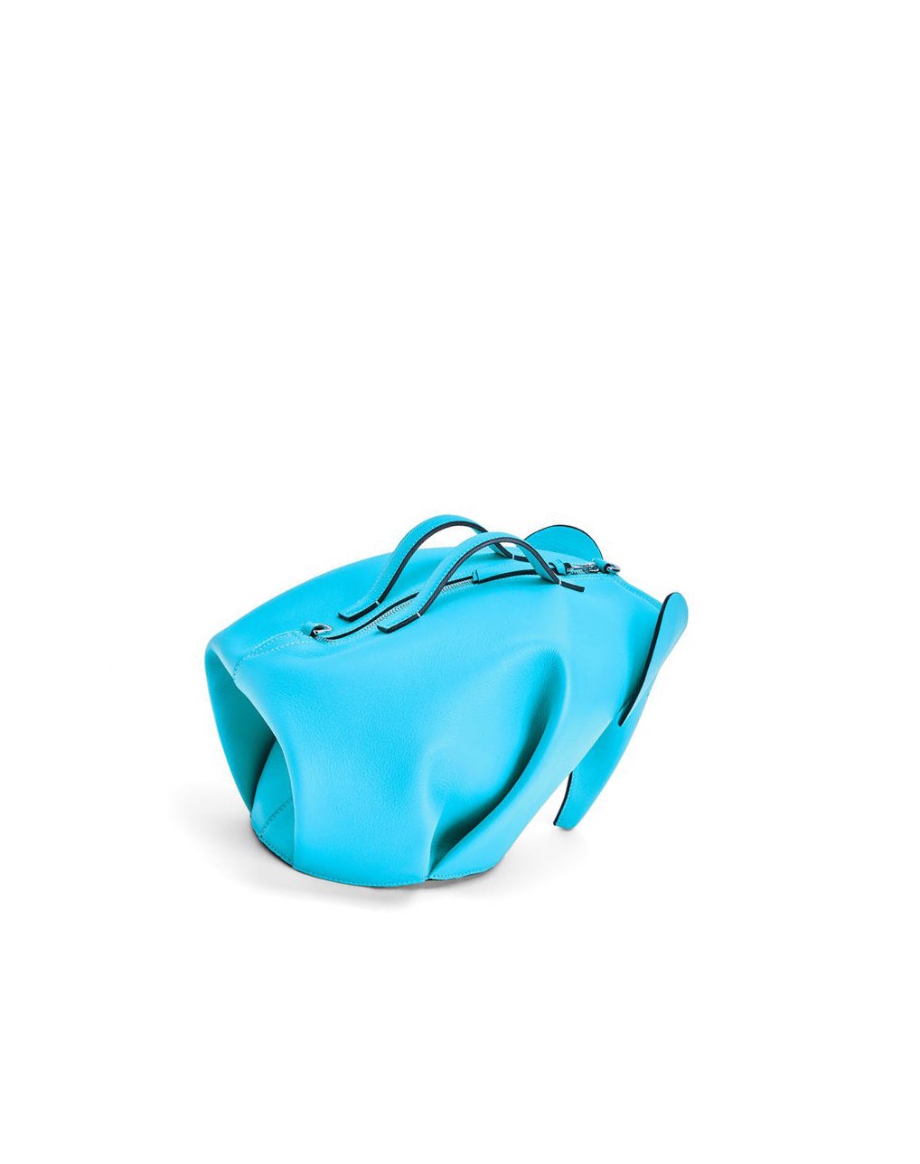 Loewe Large Elephant bag in classic calfskin Cyan | 4127JFBDQ