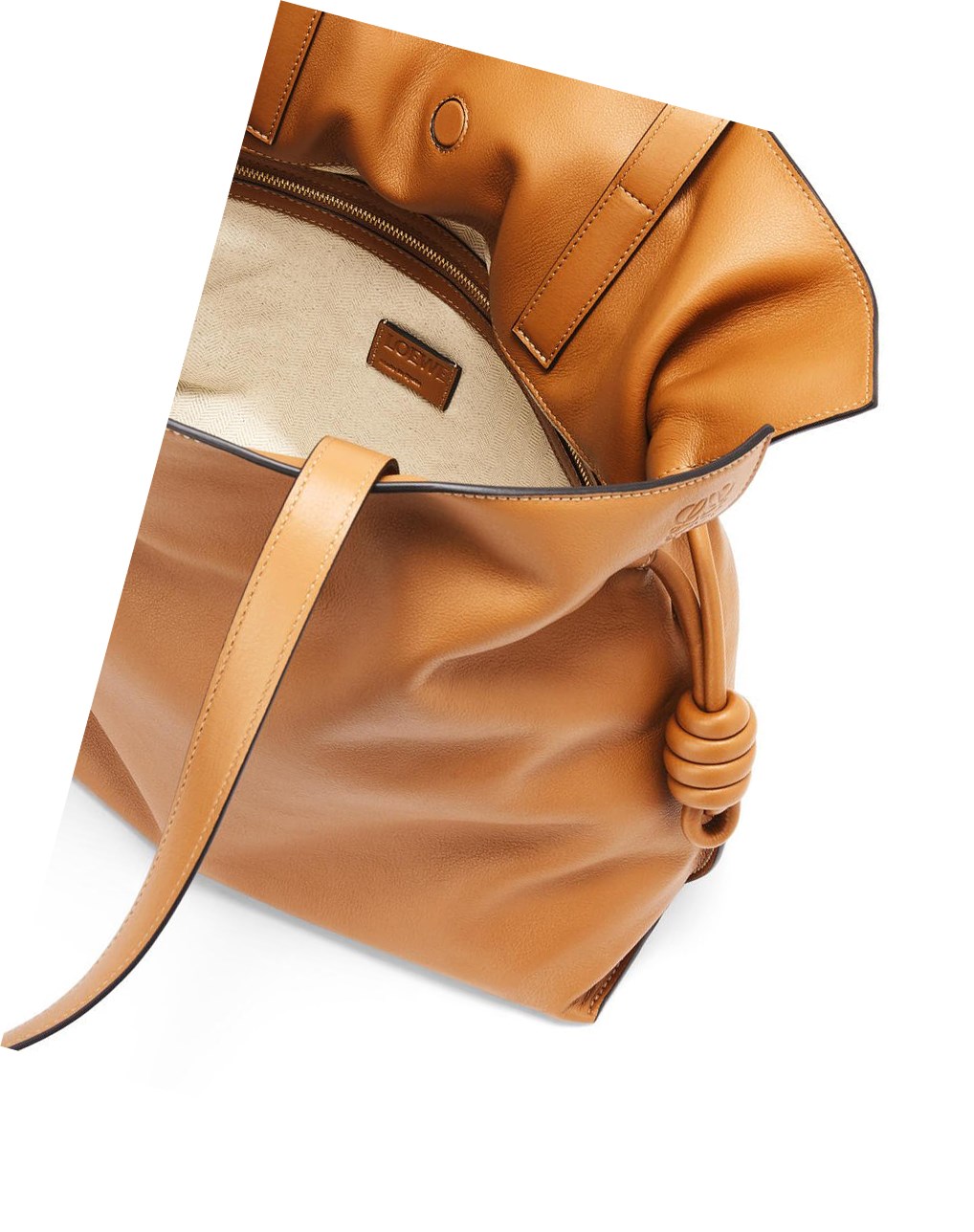 Loewe Large Flamenco clutch in nappa calfskin Warm Desert | 5186TVLPS