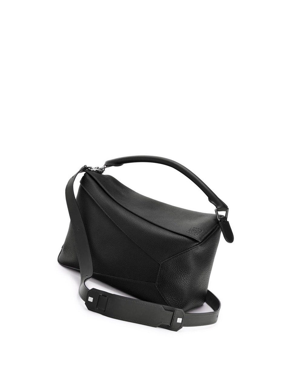 Loewe Large Puzzle Edge bag in grained calfskin Noir | 7824IACLV