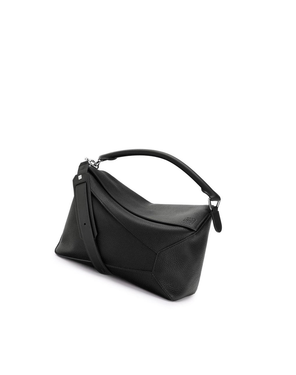 Loewe Large Puzzle Edge bag in grained calfskin Noir | 7824IACLV