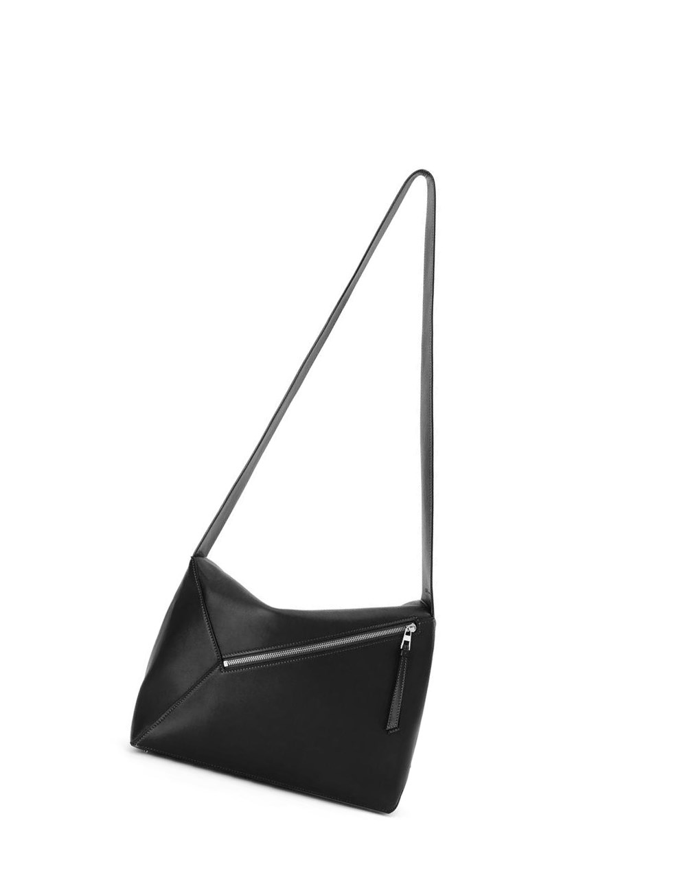 Loewe Large Puzzle Hobo bag in nappa calfskin Noir | 7450YWLIU