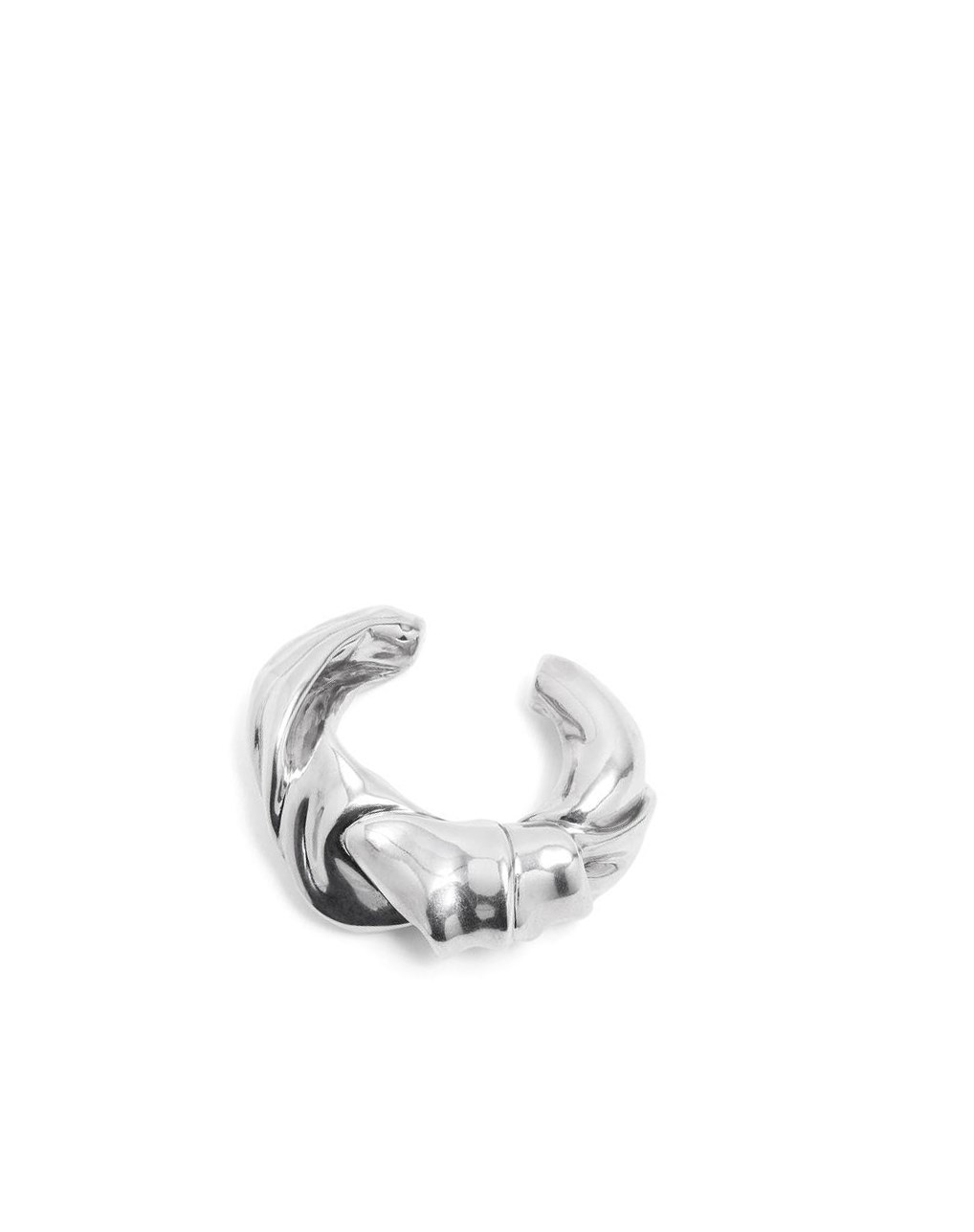 Loewe Large nappa twist cuff in sterling silver Argent | 4078JRWXV