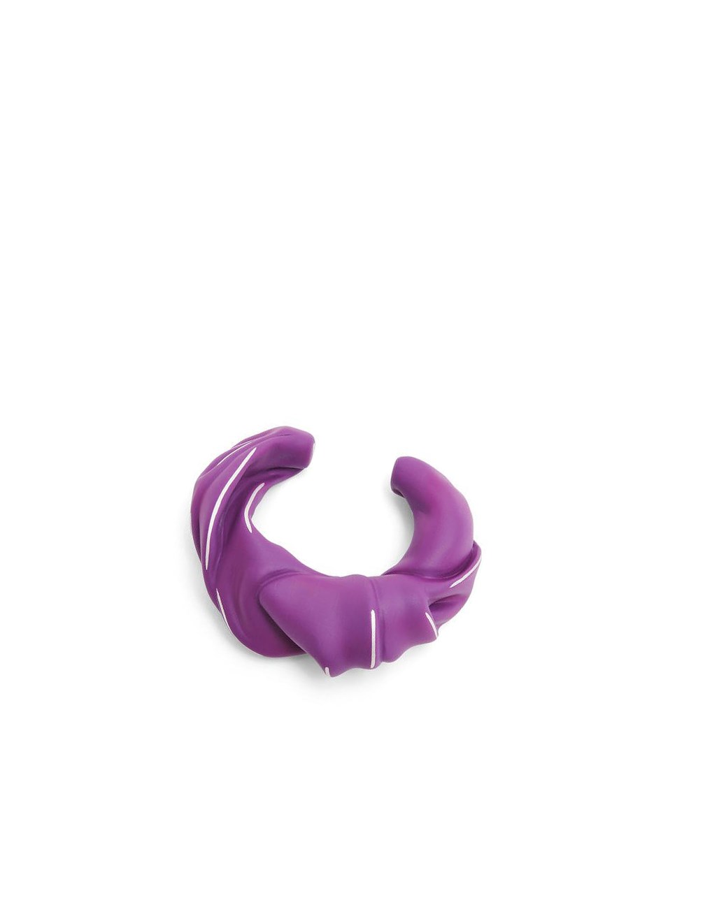 Loewe Large nappa twist cuff in sterling silver Fushia | 5379BSQEA