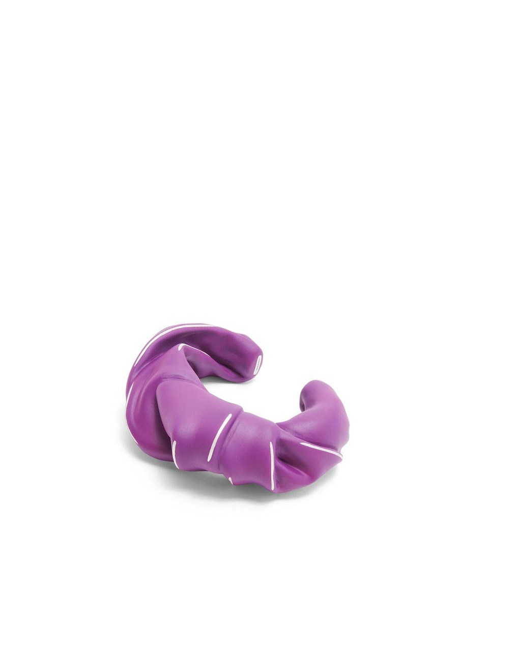 Loewe Large nappa twist cuff in sterling silver Fushia | 5379BSQEA