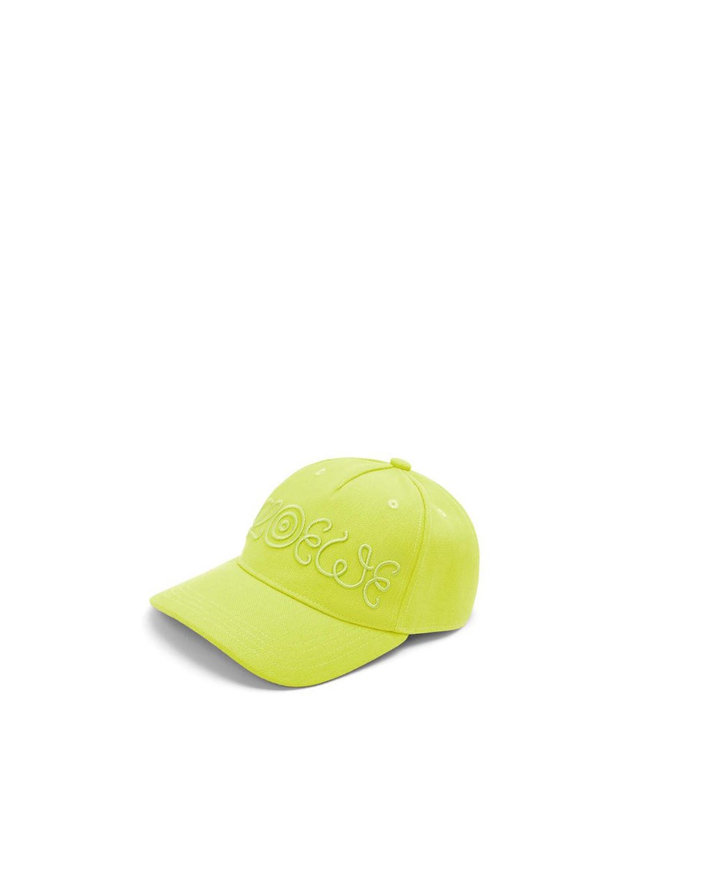 Loewe Logo cap in canvas Jaune | 7954YULDP