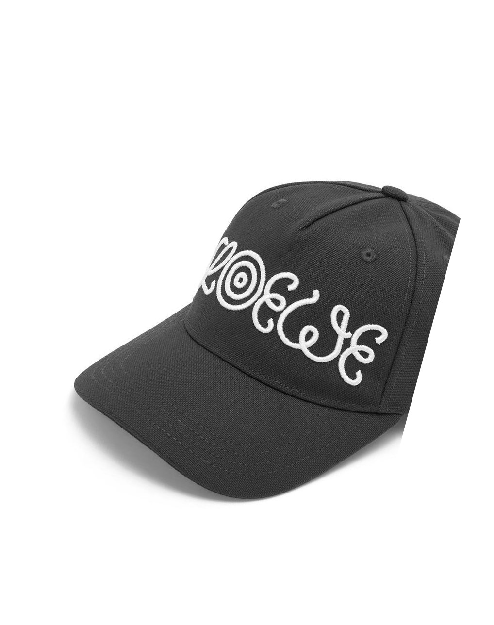 Loewe Logo cap in canvas Noir | 5764YCEVD