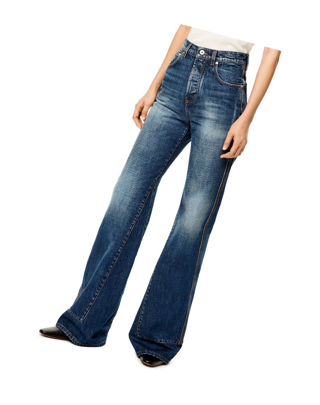 Loewe Logo jeans in denim Washed Denim | 8741TKHUV