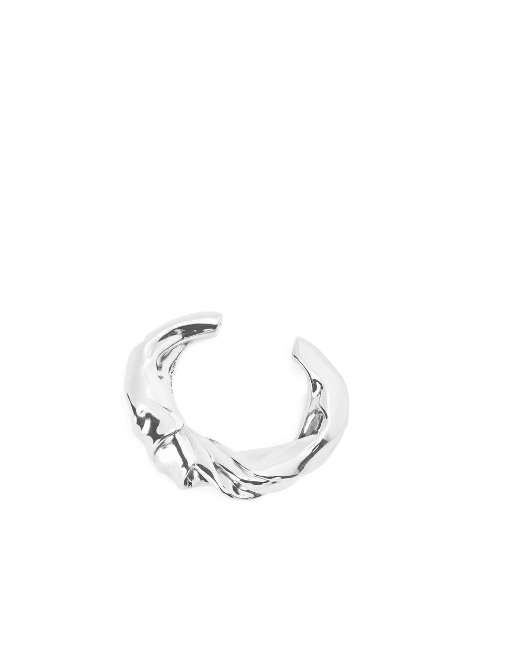 Loewe Medium nappa twist cuff in sterling silver Argent | 2678LWHQI