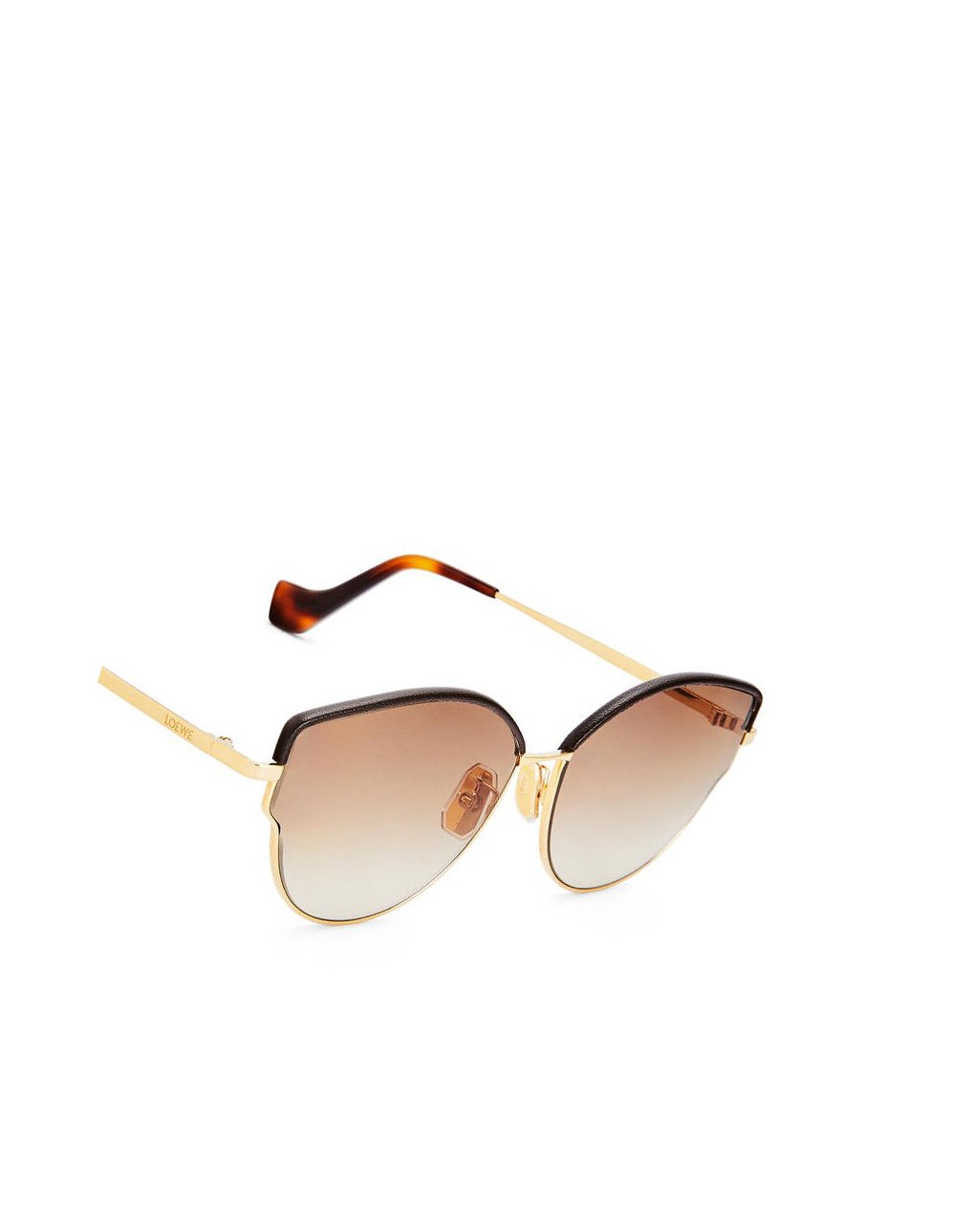 Loewe Metal butterfly sunglasses Marron Doré | 5973OVKXE