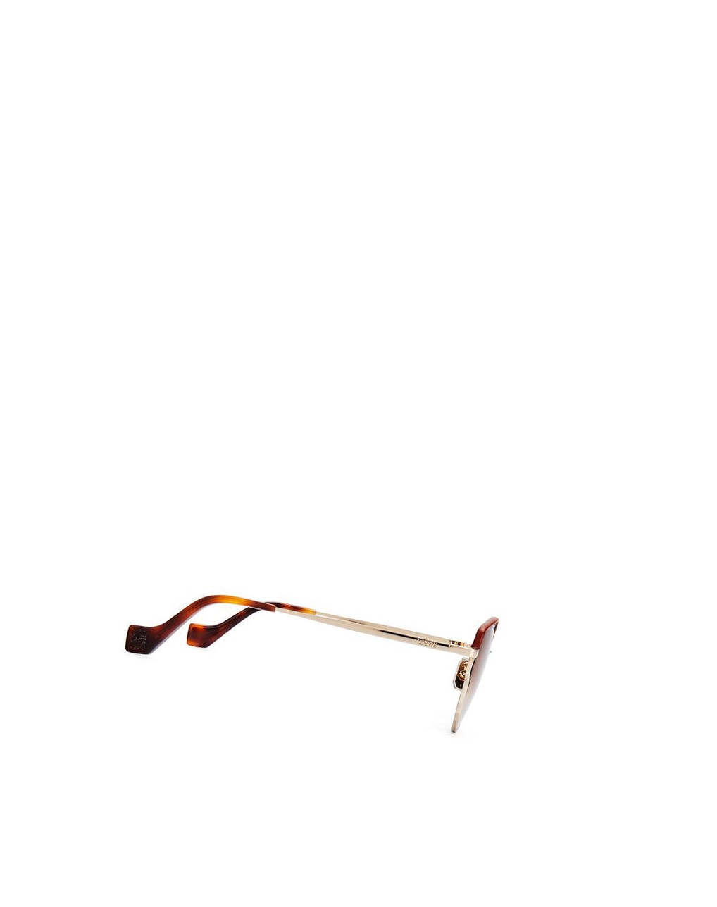 Loewe Metal butterfly sunglasses Marron Rose Doré | 9615EYGUS