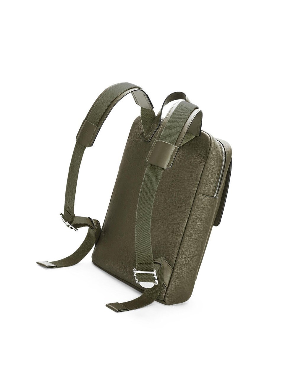 Loewe Military Backpack in soft grained calfskin Kaki Vert | 5462FZJHM