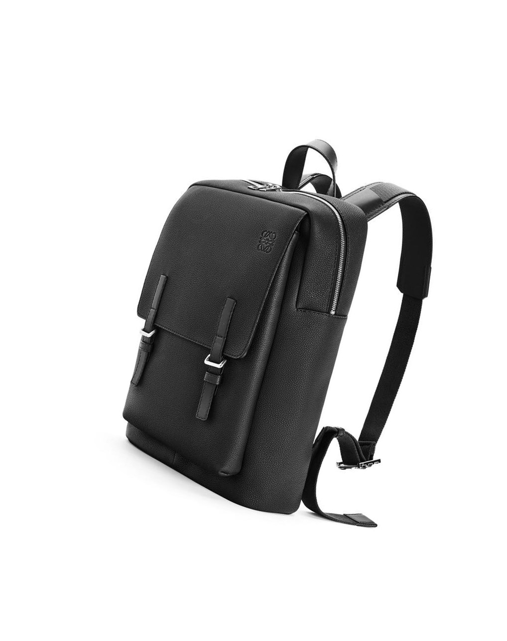 Loewe Military Backpack in soft grained calfskin Noir | 9508EADNI