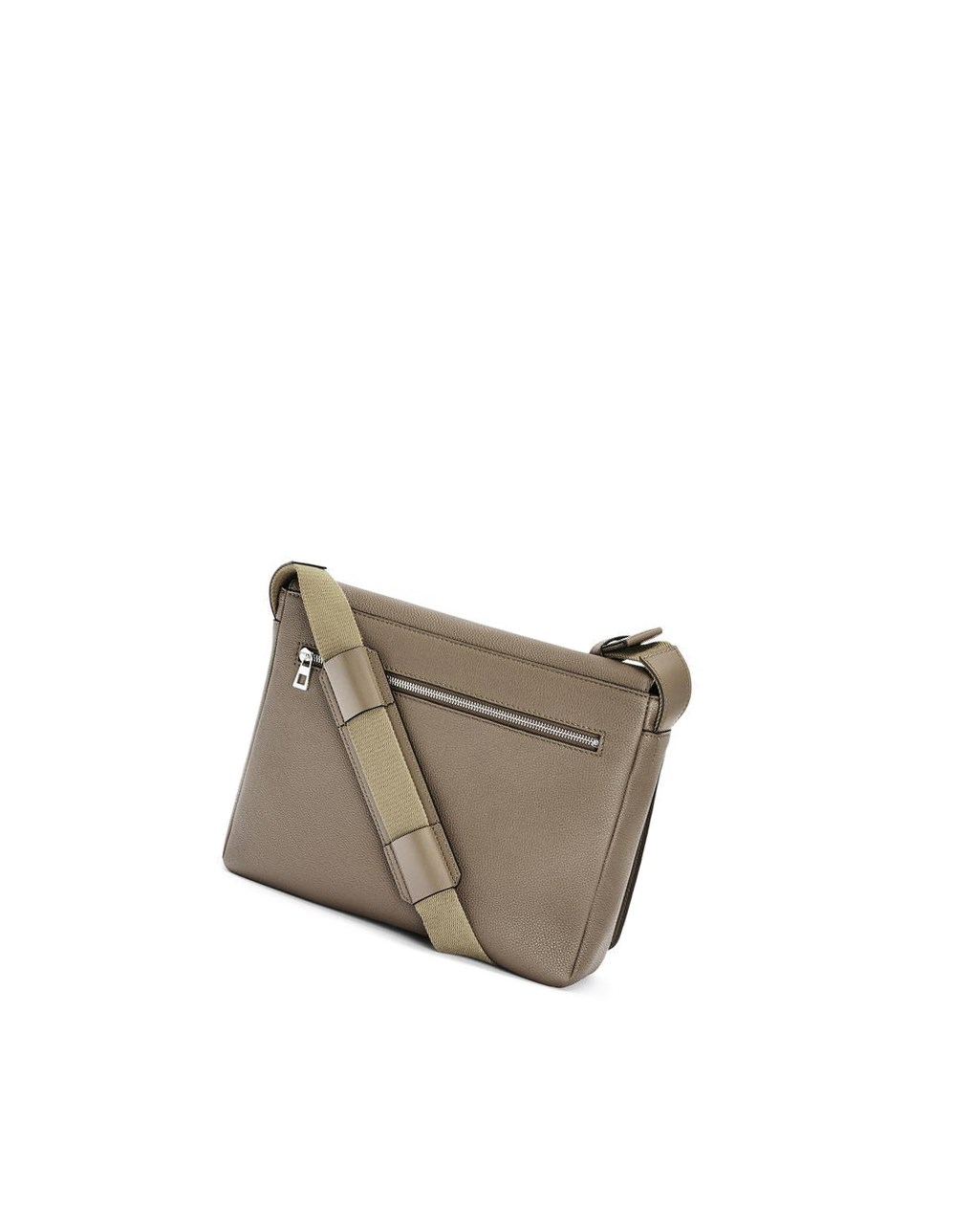 Loewe Military Messenger Bag in soft grained calfskin Noir | 9425PWSME