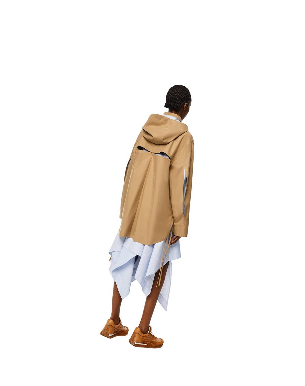 Loewe Military hooded parka in cotton Sweet Caramel | 9173DQRYG