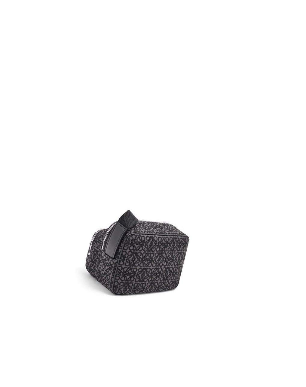 Loewe Mini Camera bag in Anagram jacquard and calfskin Noir | 0467HKDAT